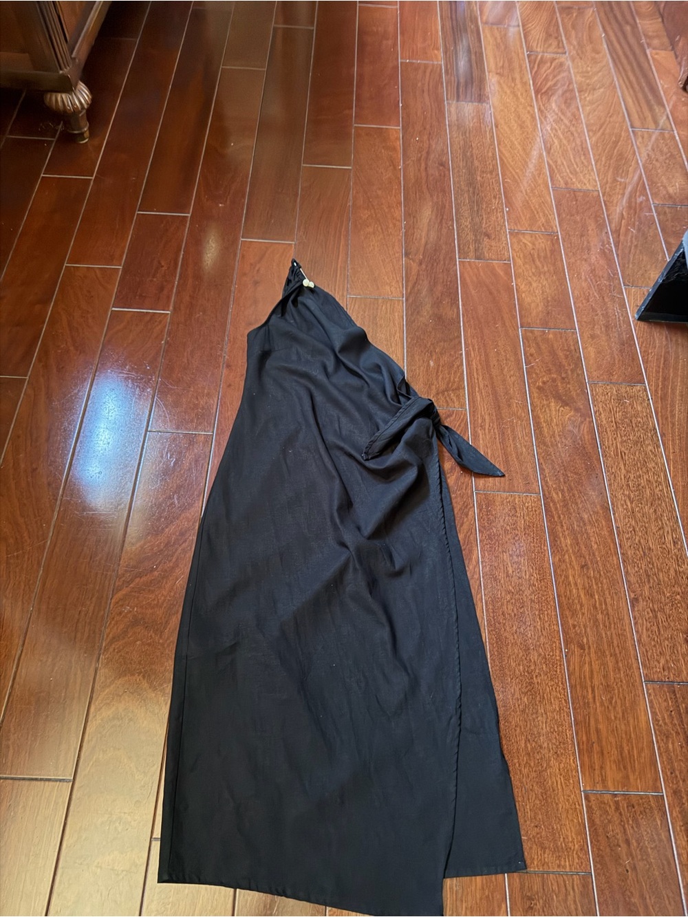 Zara Black Swim Coverup Sarong Wrap